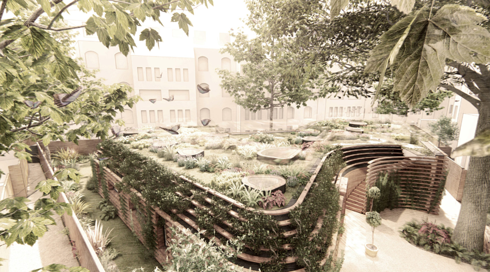 Ground Floor and Roof Extension, London 3d visual of roof