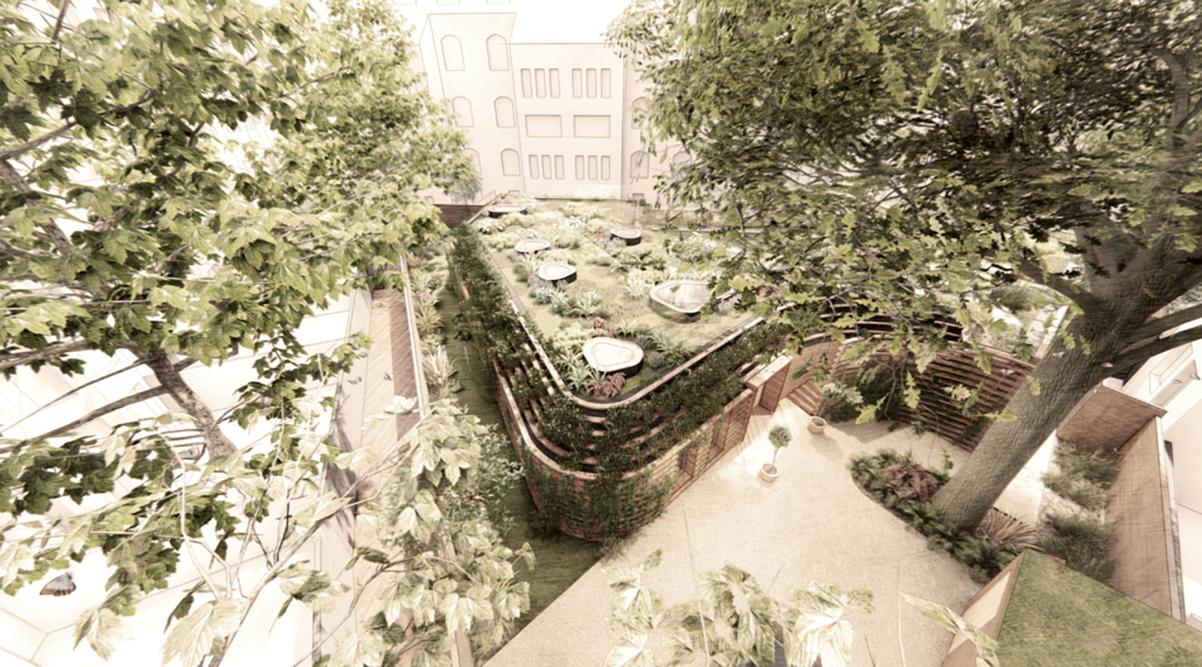 Ground Floor and Roof Extension, London 3d visual of roof