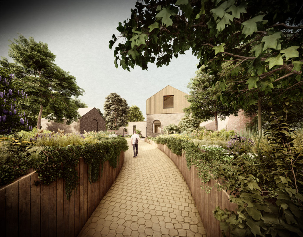 The Walled Kitchen Garden – Hampshire 3d visual walkway